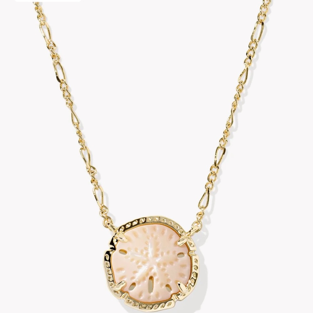 Kendra Scott sand dollar pendant necklace gold